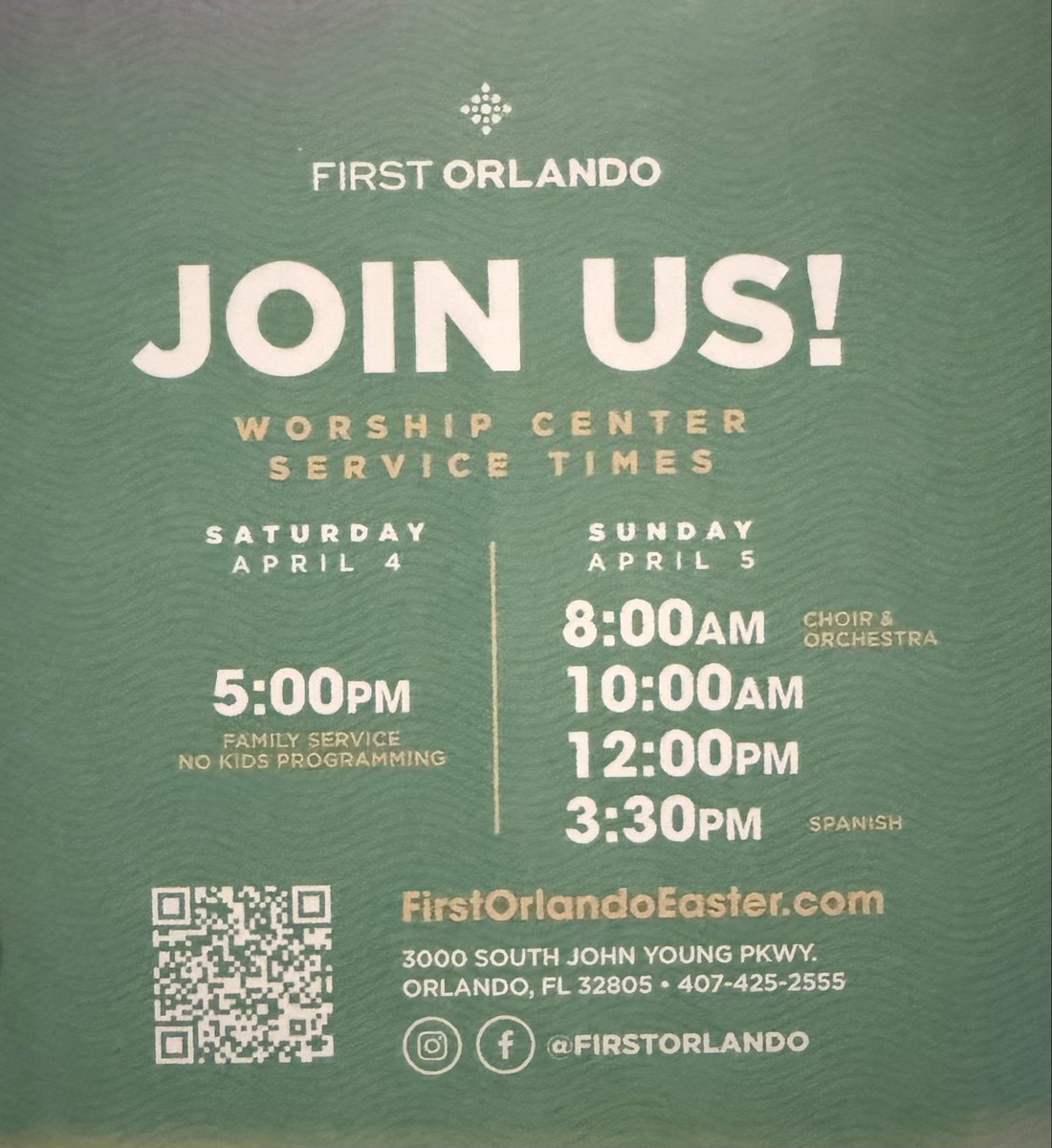 Easter Sunday! Does anyone need a church home tomorrow? I plan to attend the 10am service. 

Let me know!