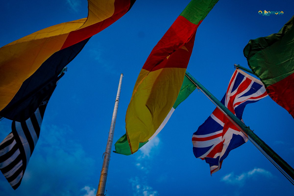 MuslimYouthNGA's tweet photo. There is a profound peace that settles over the Ijtema as the day comes to a close. The flags continue to fly high, reminding us that while the sun may set, our commitment to the Love of Allah never wavers. 🕊️✨

“I can't love something that sets,” said Prophet Ibrahim (as). We look past the fading light to the One who is Eternal.

May our reformation be as constant as the rising and setting of the sun. 🤲💚

#Ogbomoso2026 #MKANIjtema #SunsetReflections #LoveOfAllah #Ahmadiyya