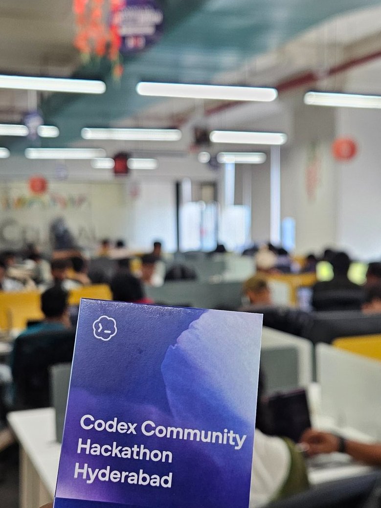 alixsteps's tweet photo. Awesome Experience of India’s first Codex Hackathon in Hyderabad 
Great energy It was thanks to  ⁦@KushalVijay_⁩  ⁦@OpenAi Codex

#Codex #Hackathon #OpenAI #Hyderabad #AI https://t.co/olOujjG5oi