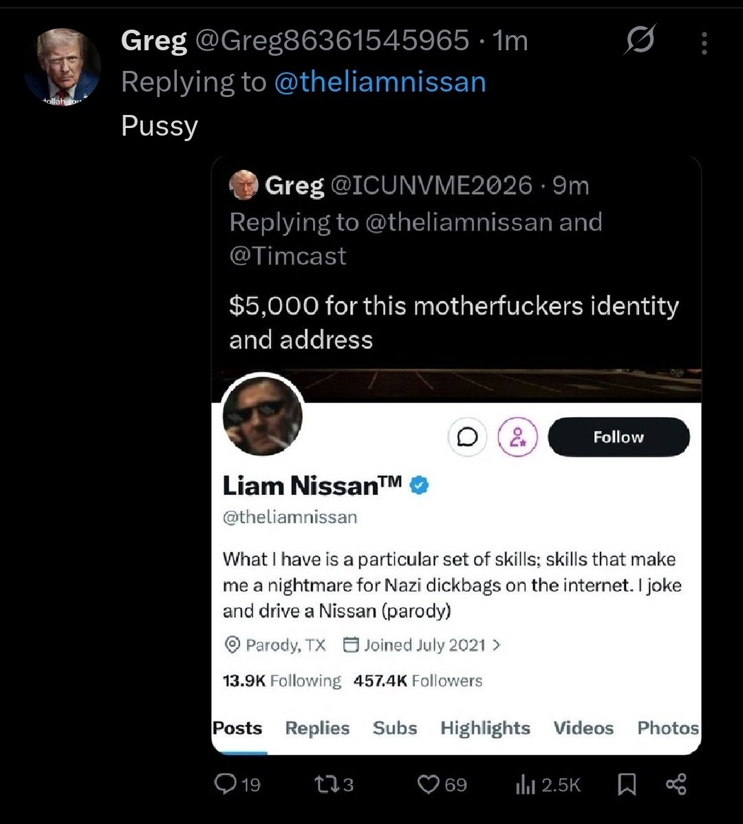 Liam Nissan™ tweet media