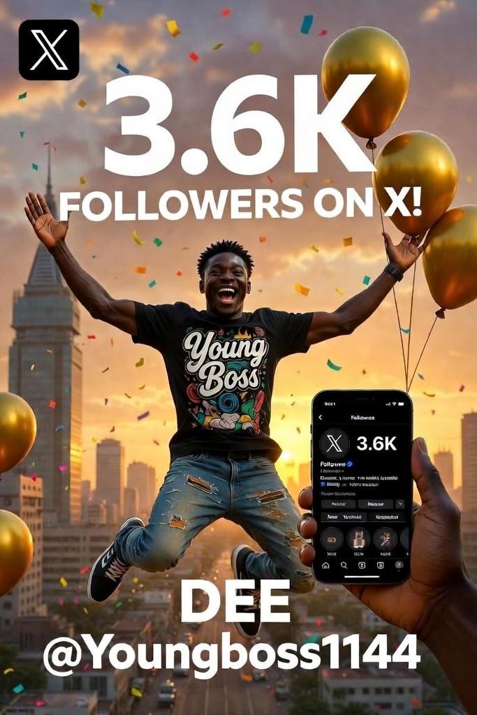 Wait!!!   Wait!!!   Wait!!!
Are you sure, I'm not the new lobistar? 
Another hundred 100 followers now now 

Congratulations to me again!!!!!!!
But I can't be growing alone na!!!!!!

I want to see my mutuals growing too under my comment section 
Let's goooo guys!!!!!!