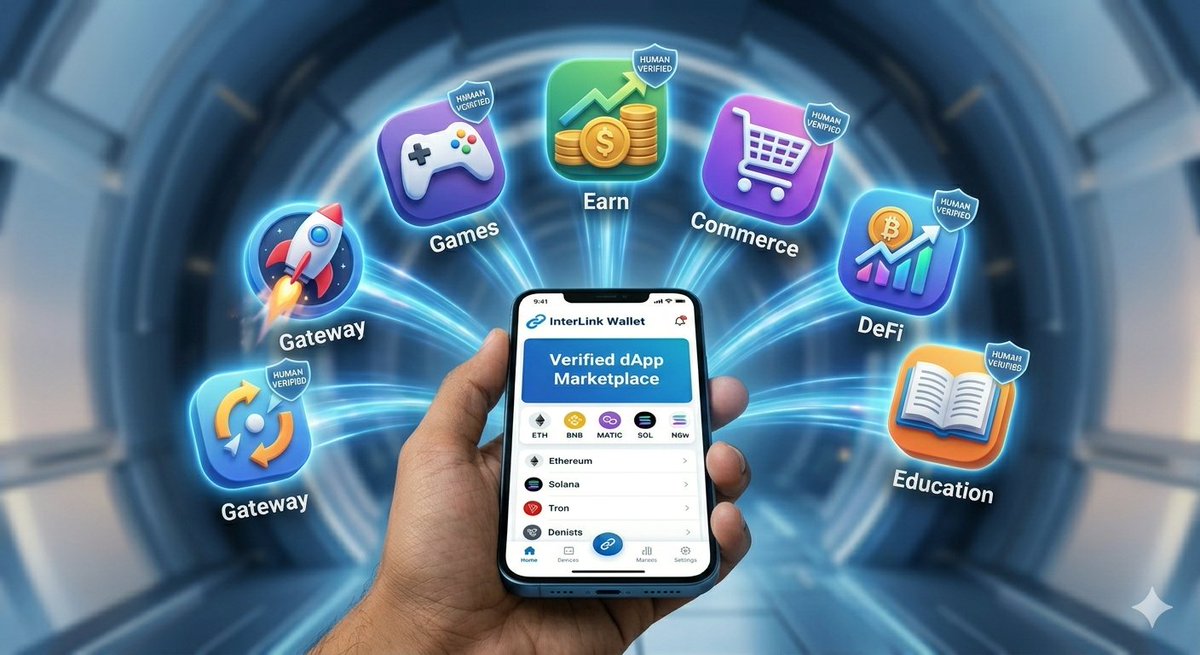 stev5514's tweet image. Your gateway to human-verified dApps 🚀
🎮 Games
💰 Earn
🛒 Commerce
📊 DeFi
📚 Education
All powered by real users — not bots.
#INTERLINK #ITLX #Web3Apps