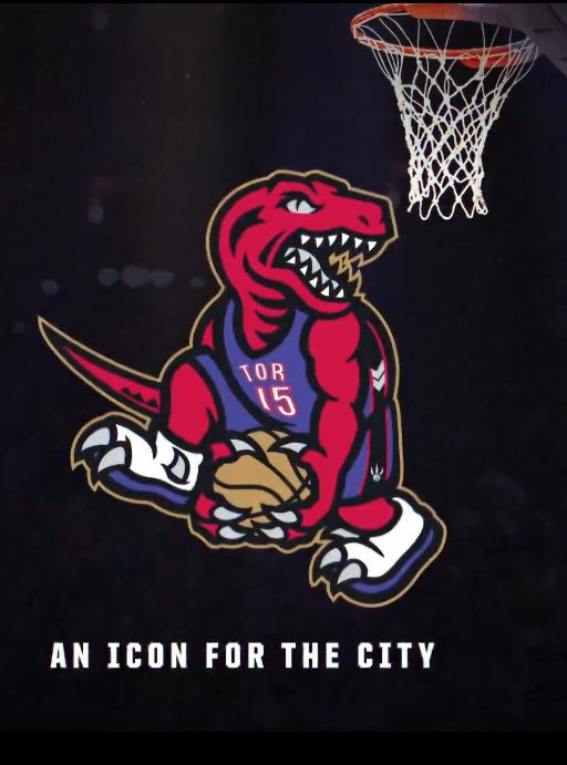 The Toronto Raptors honoring Vince Carter’s induction to the Basketball Hall Of Fame with this logo 🔥