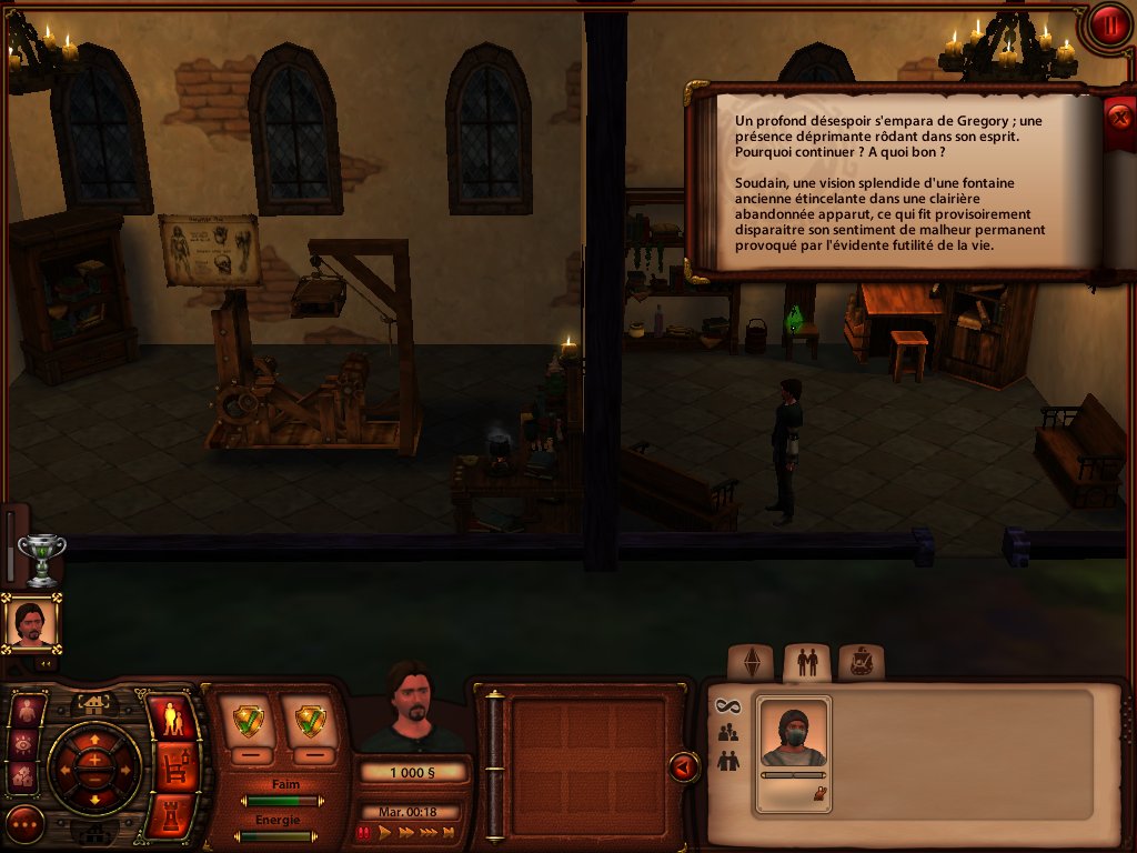 ArmelleAb's tweet photo. #SimsMedieval Le Dr House a eu une vision et doit donc mener une enquête... mais il est tard, on verra tout ça demain ! 🥰🥰🥰🥰🥰🥰🥰 https://t.co/9iCMkF7TR4