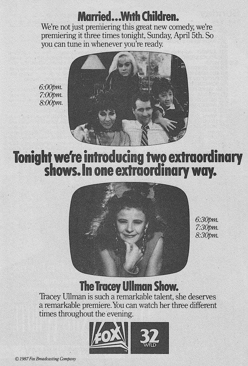landofthe80s's tweet photo. "Married... with Children" debuted on tv today back in 1987. Al, Peggy and the crew visited our living rooms for 11 seasons (259 episodes). 

FUN FACT | It is the longest-lasting live-action sitcom on Fox and the first to be broadcast in the network's primetime programming slot. #80s