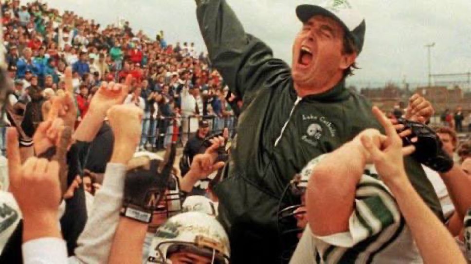 BMalbasa's tweet photo. If you grew up caring about HS Football in Greater Cleveland, Coach is an indelible part of your memories. His impact on young people and coaches is the foundation of a remarkable legacy. I am grateful for his kindness and example. May the road rise to meet you, Coach. https://t.co/b3qBy7puaK