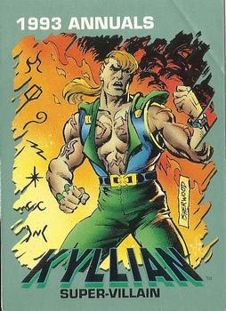 AustinGorton's tweet image. 009 - Kyllian

So obviously they couldn't just do "Killian" as a pun (ie KILLian) since that's just a name, but I don't know that "Kyllian" is much better. 

Scans via @tradingcarddb

#TradingCardADay #93A #DoctorStrange #Kyllian #GeoffIsherwood