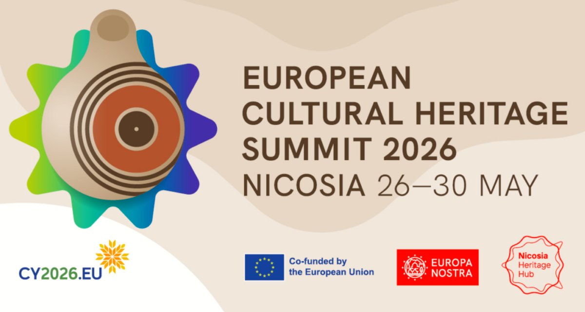 LacontePierre's tweet photo. Europa Nostra - European Cultural Heritage Summit 2026, Nicosia 26-30 May. Under the motto “Heritage as the Soul of Mare Nostrum” | https://t.co/U2K5uG7XBB https://t.co/qocl56UtiR