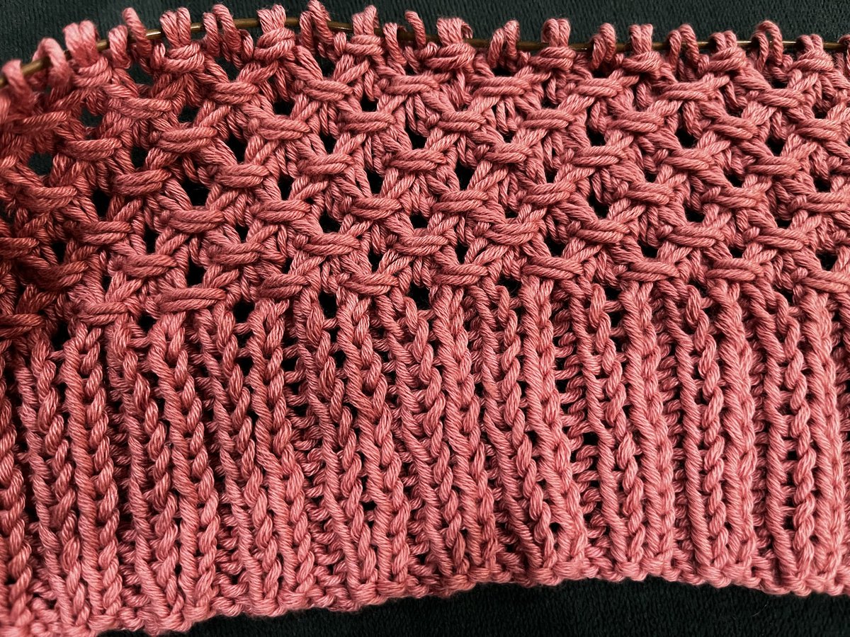 I’m liking how this stitch pattern is coming together for this sweater. It’s fiddly and each row takes more time than I’d like but I think it will be worth it in the end.