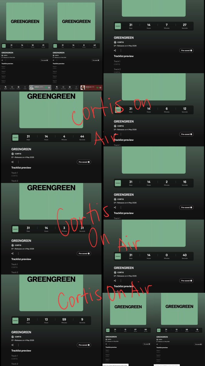 cortisonair's tweet image. Keep presaving coers!

#GreenGreen1MChallenge #CORTIS #REDRED #GREENGREEN