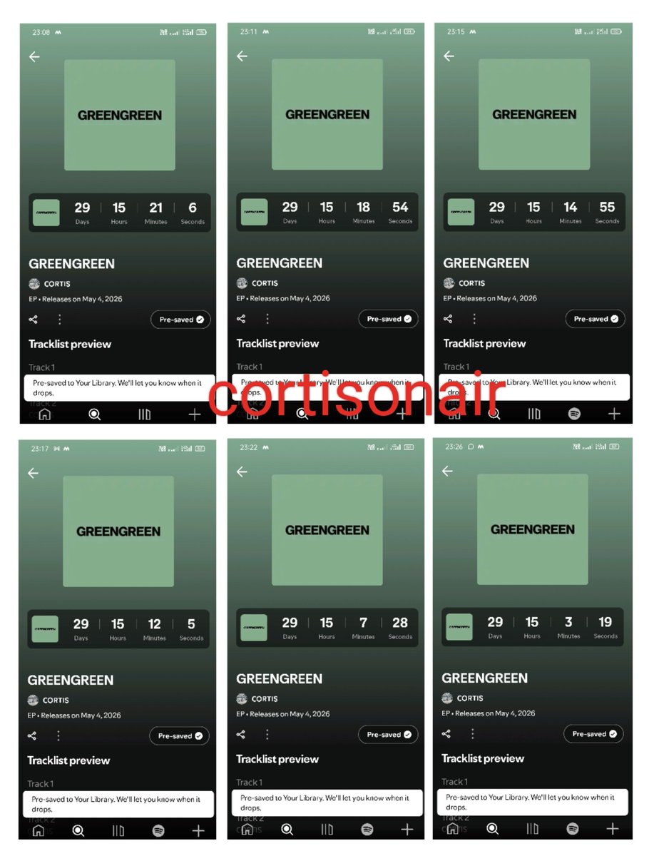 cortisonair's tweet image. Keep presaving coers!

#GreenGreen1MChallenge #CORTIS #REDRED #GREENGREEN