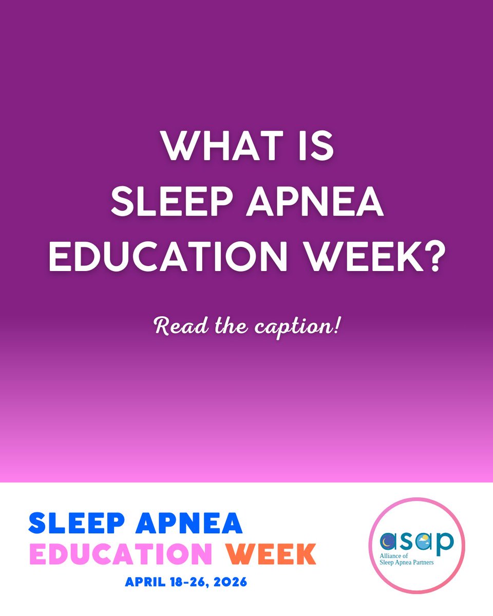 Alliance of Sleep Apnea Partners (ASAP) tweet media