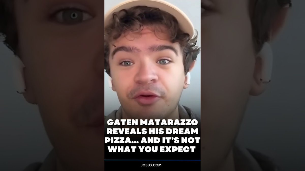 Gaten Matarazzo Reveals His Dream Pizza… And It’s NOT What You Expect youtube.com/watch?v=UkGDSl…