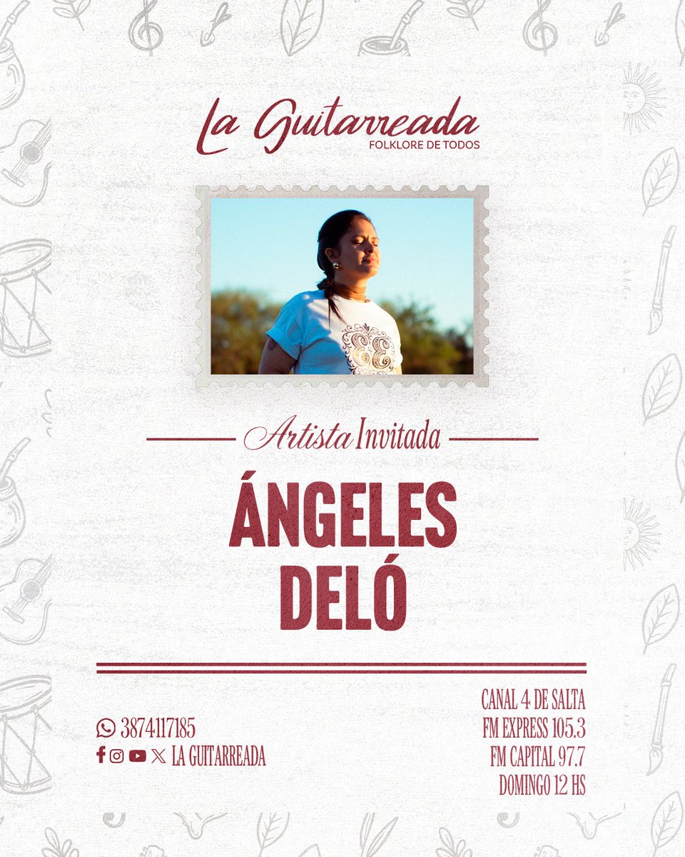 DOMINGO DE GUITARREADA 🎸🔥
Mañana desde las 12 hs los invitamos a vivir y ser parte de un nuevo programa 🙌🏻
Nos comunicaremos con @angelesdelo desde San Junto, Pcia. Santa Fe, nos contará de su presente, de su último lanzamiento y todo lo que viene 💫