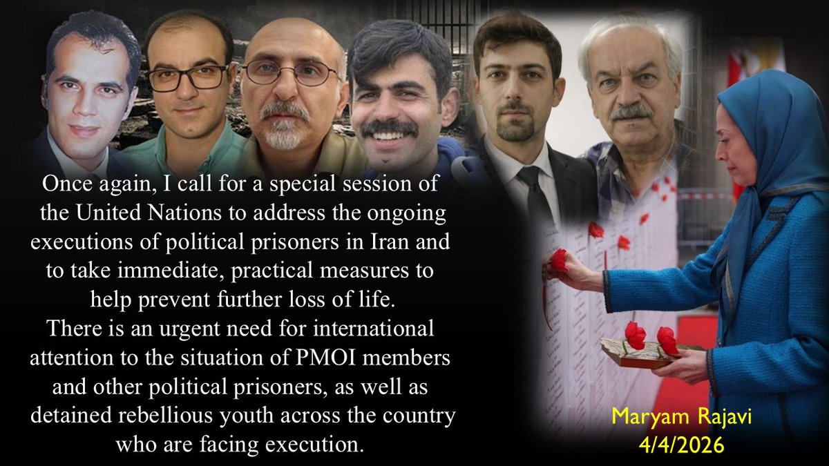 <a href="/VidalQuadras/">Alejo Vidal-Quadras</a> .<a href="/Maryam_Rajavi/">Maryam Rajavi</a> call on the international community to condemn the ongoing spree of executions in #Iran and urge the.<a href="/UN/">United Nations</a> Security Council to address this issue.
#StopExecutionInIran