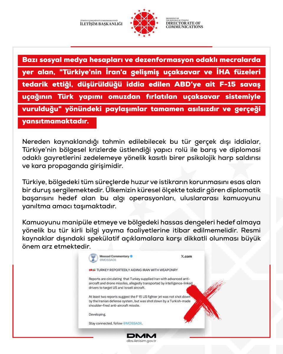 Dezenformasyonla Mücadele Merkezi tweet media