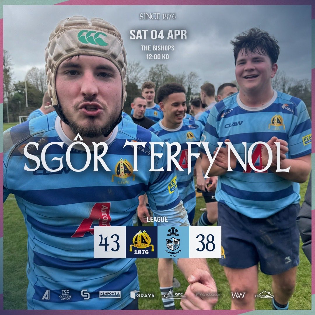 Llandaff_RFC's tweet photo. 𝗙𝗨𝗟𝗟 𝗧𝗜𝗠𝗘 🔵 | 𝗔𝗧𝗛𝗟𝗘𝗧𝗜𝗖 𝗫𝗩
What. A. Comeback. 💥
The Athletic boys dig deep to take a brilliant 43–38 victory on The Bishops against a Llanharan side sprinkled with a few St Joes lads 🙄 — making the win even sweeter.
#SINCE1876 #LRFC #UPPADAFF https://t.co/MMhvkyPNww