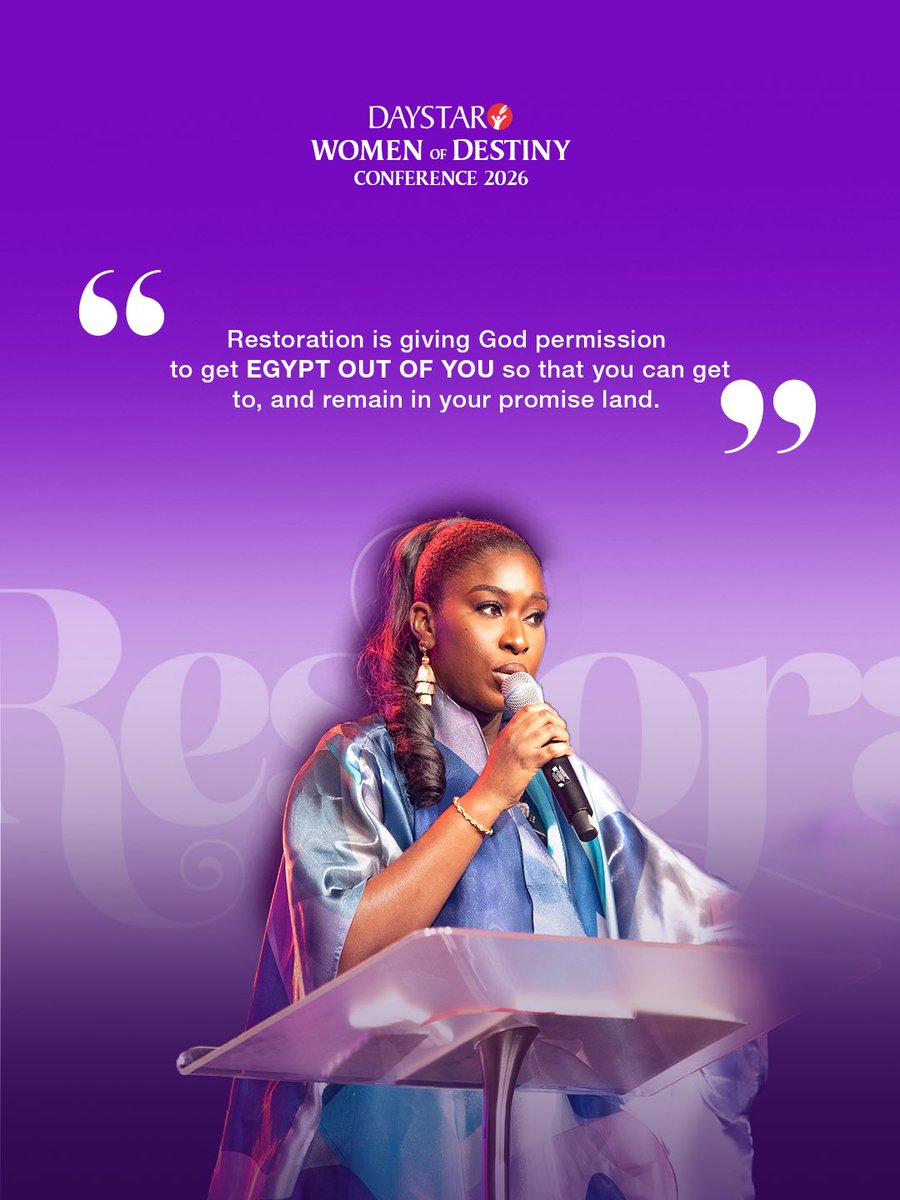 DaystarNG's tweet image. Swipe for some powerful reminders for every woman stepping into her season of Restoration by @tosin_yemisanni 

Which of these spoke to you the most today? 

Relive the full conference on demand on our YouTube channel…link in bio

#Restoration #WomenOfDestiny