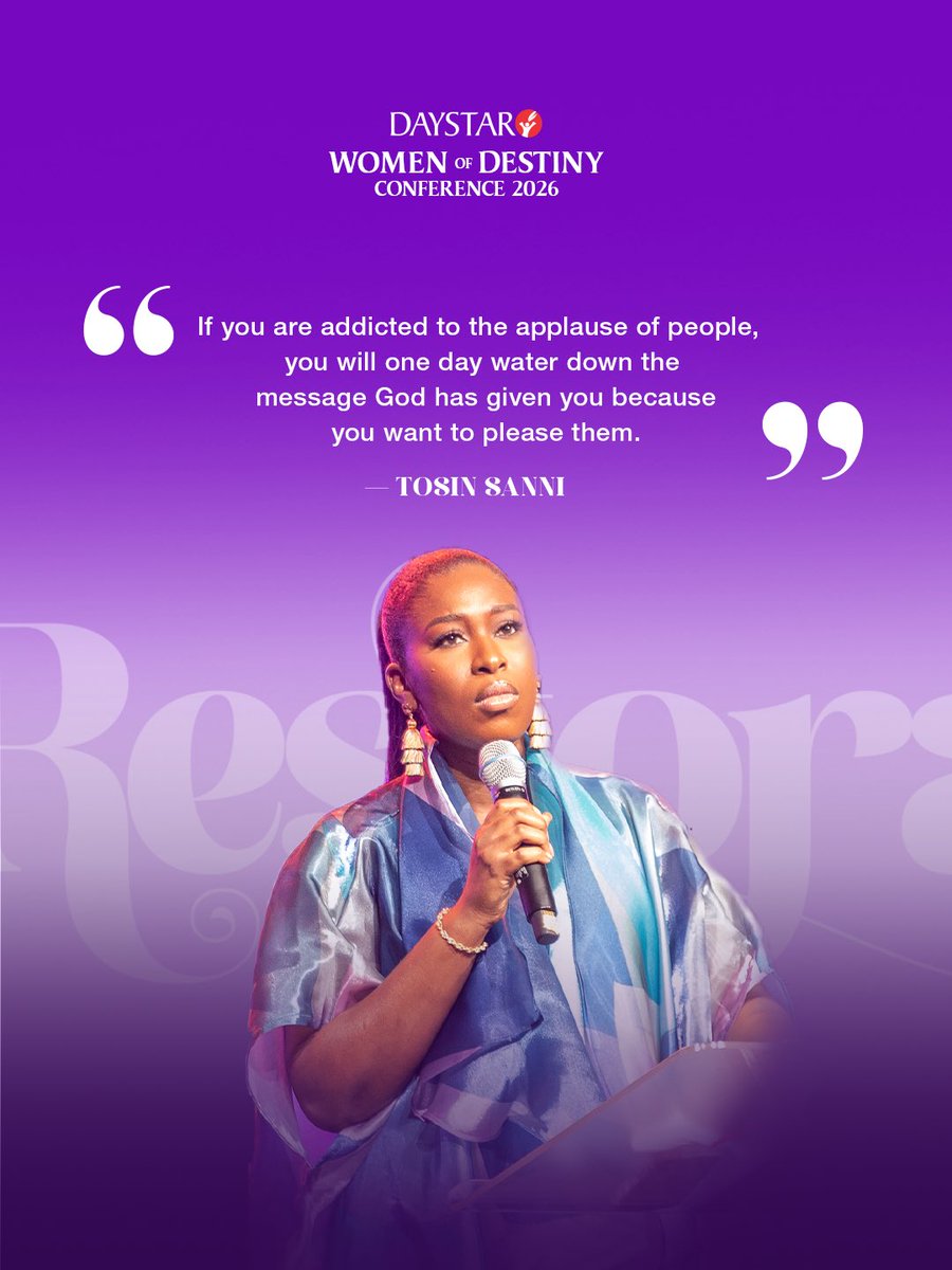 DaystarNG's tweet image. Swipe for some powerful reminders for every woman stepping into her season of Restoration by @tosin_yemisanni 

Which of these spoke to you the most today? 

Relive the full conference on demand on our YouTube channel…link in bio

#Restoration #WomenOfDestiny