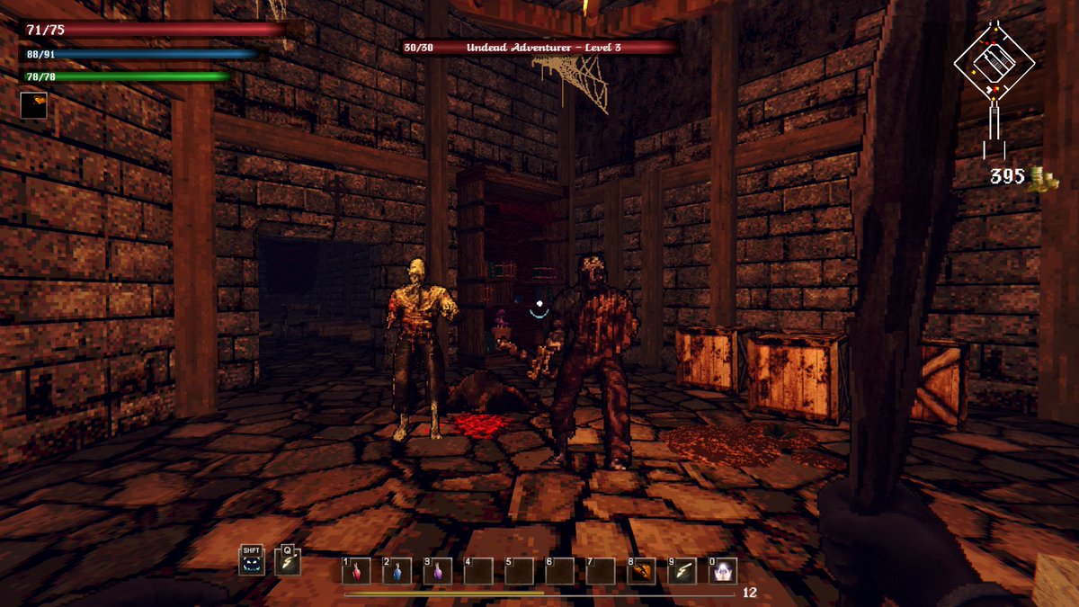 darkflamestudio's tweet photo. Hello #screenshotsaturday
Here are some shot from inside the Old Castle from our recently announced game Strength &amp; Sorcery!
Wishlist today!
#indiedev #dungeoncrawler #pcgaming #roguelike #fps https://t.co/YLyoz1kfO9
