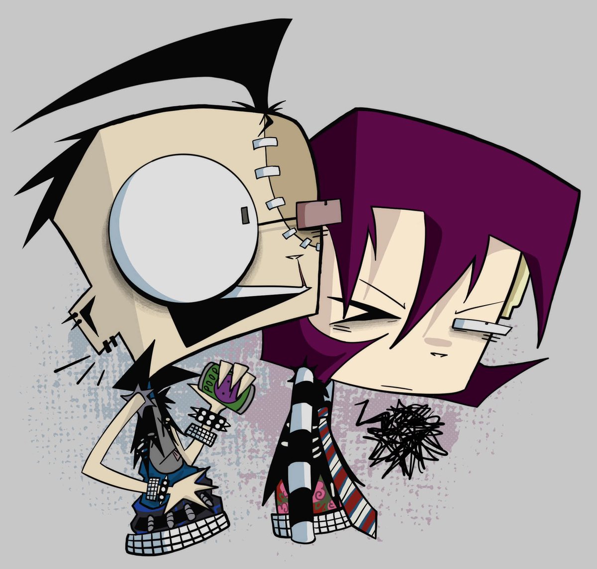 r-dib and r-gaz… #invaderzim