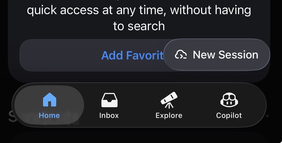 Github app, why does it have a copilot button AND the nee session shit?

Microslop just keeps cranking that dial to make it shit