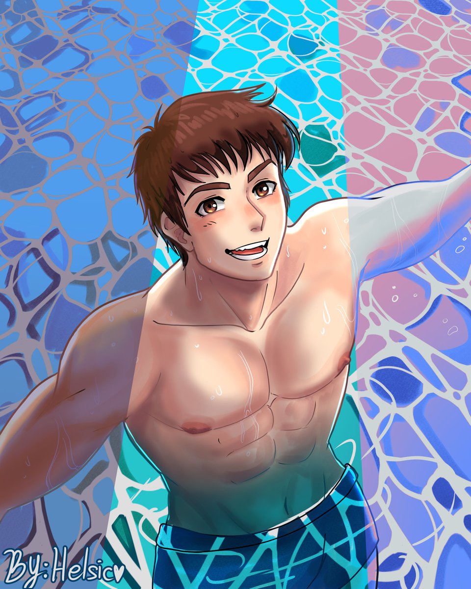 helsic's tweet image. #ShingoWeek DAY 4: SPORTS
Did you know Shingo loves swimming?

#ShingoWeek2026 #矢吹真吾 #shingoyabuki