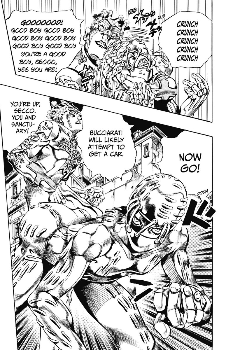 jjbatl's tweet photo. April 5, 2001

Bucciarati’s team arrive at a coastal village near Rome, where they are attacked by Cioccolata and Secco. The group escapes to Rome. https://t.co/JEjYyz6GRc