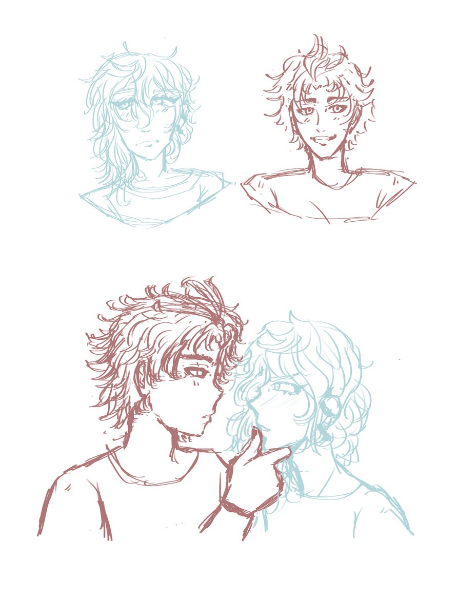 Fehrdwn's tweet photo. Paralive sketches woohoo :] (it's mostly alkn) 
(Cw for slight nudity on the last one)
#alkn #paralive https://t.co/TJu0j6wq0q