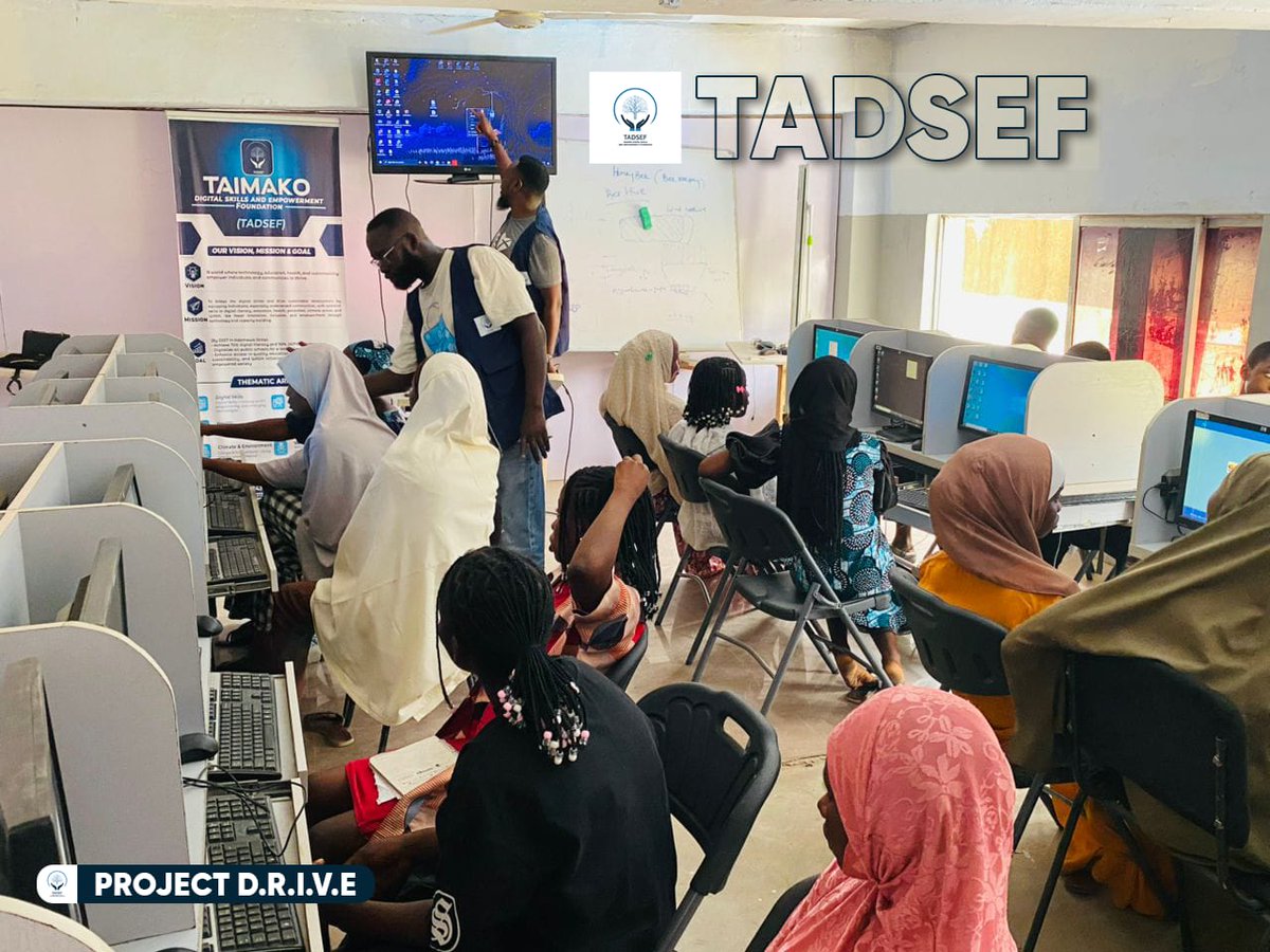 tadsef's tweet photo. 🚀 Project D.R.I.V.E. Day 2 complete!
Trained 20 students (GDSS GRA &amp; Capital). With limited PCs, we split 75 students into 3 batches.
Focus: mouse &amp; keyboard.
Result: 90% now comfortable using a mouse.
Next: JAMB CBT practice.
#ProjectDRIVE #TADSEF https://t.co/MG6R4O5XgD