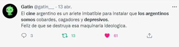 Piensen en la televisión argentina de las últimas décadas.
La permanente promoción de Tinelli durante DÉCADAS.
Cris Morena. Los programas de Suar donde en las familias todos peleaban, se gritaban, insultaban y básicamente se maltrataban unos a otros. Todo vestido de