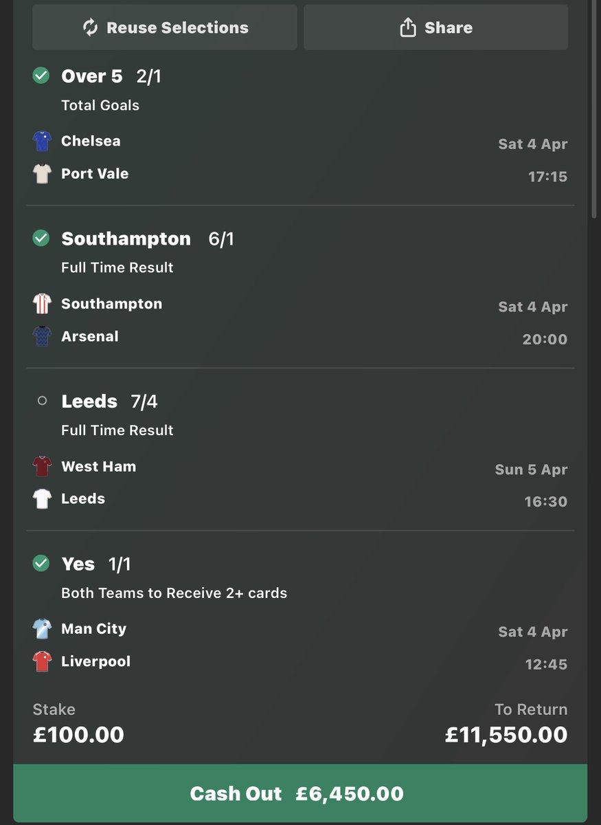 JamieFootyTip's tweet photo. OMG I NEED LEEDS TO WIN TOMORROW FOR £11.5k 😍😍😍😍

CASH OUT IS AT £6500 🤯🤯🤯

CHECK COMMENTS 🔥🔥🔥🔥 https://t.co/5rSCcOXkIn