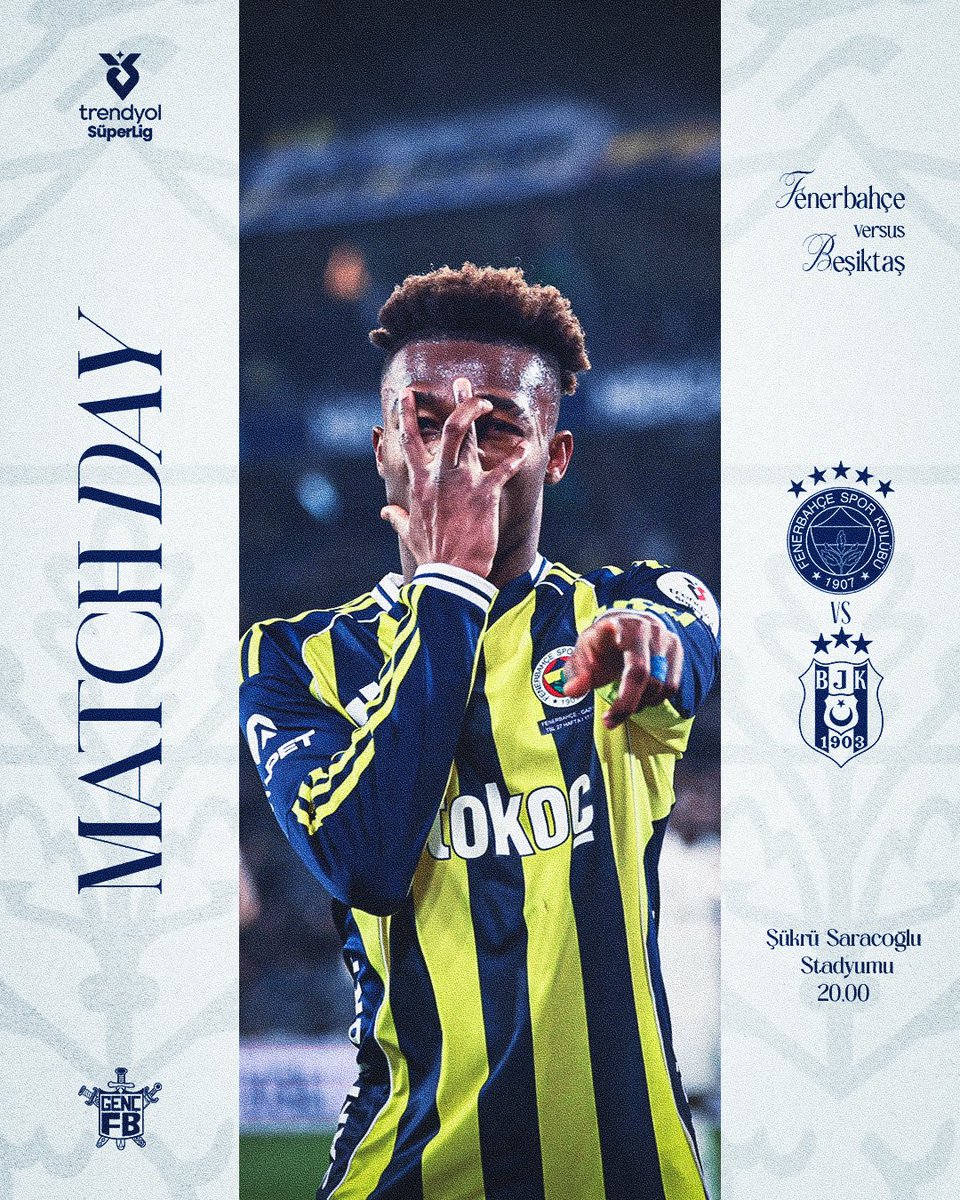 #FenerinMaçıVar
🏆 Trendyol Süper Ligi 28. Hafta
🆚 Beşiktaş
⏱️ 20.00
🏟 Şükrü Saraçoğlu Stadyumu
📲 #SALDIRFENER