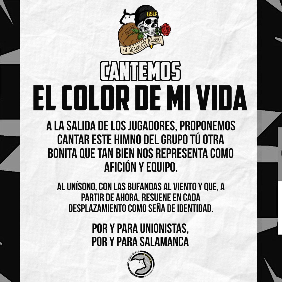 Mañana, Zamora, será blanquinegra ⚪⚫🔥🏴‍☠️