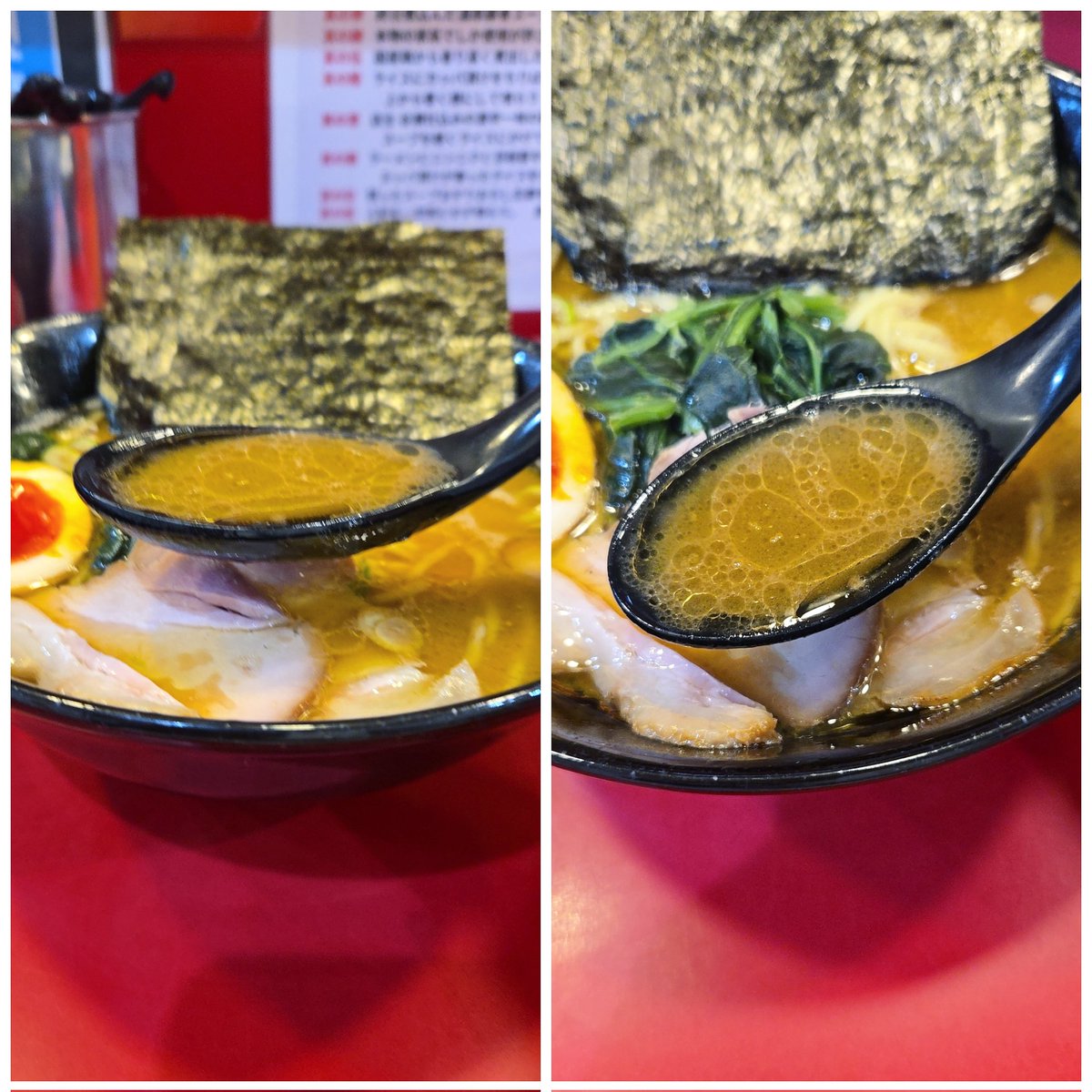 KaizokuoMa's tweet photo. 【らーめん 谷瀬家】新橋本店
特製らーめん(硬め,多め)+ごはん小
訪麺🍜花時雨で谷瀬チャンスの豚骨soup！分厚く円やかな動物出汁に濃ゆい醤油感…濃密で中毒性のある味わいと余韻が突き抜ける珠玉の逸杯♪めッちゃウマ──ッ!!
酒井製麺のツルモチ中太麺&amp;海苔巻き谷セル🥩丼も格別🥳
超絶美味‼️🙏💥💯 https://t.co/ttUDpJu5F0