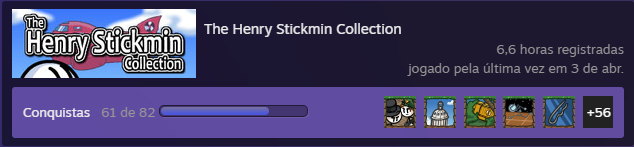 Iann0505's tweet photo. 2. The Henry Stickmin Collection

7.5/10

Um jogo bem simples, já tinha jogando em 2020 em um port não oficial pra celular, e só comprei esse ano. É cheio de referências e é bem mais um filminho interativo, queria que fosse mais longo, mas não deixa de ser bom por causa disso. https://t.co/gNRx1WHO5u