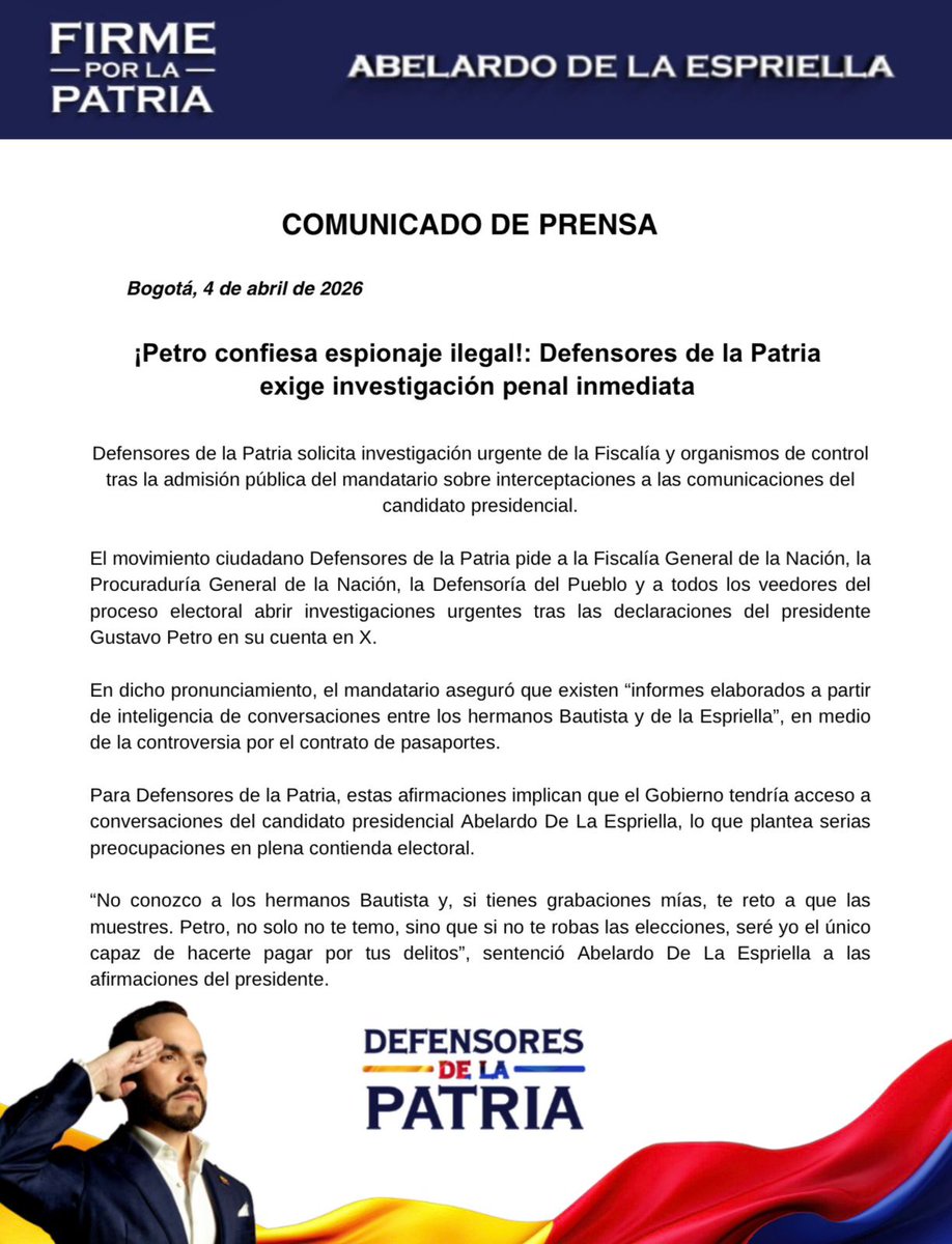 ÚltimaHoraCaracol tweet media