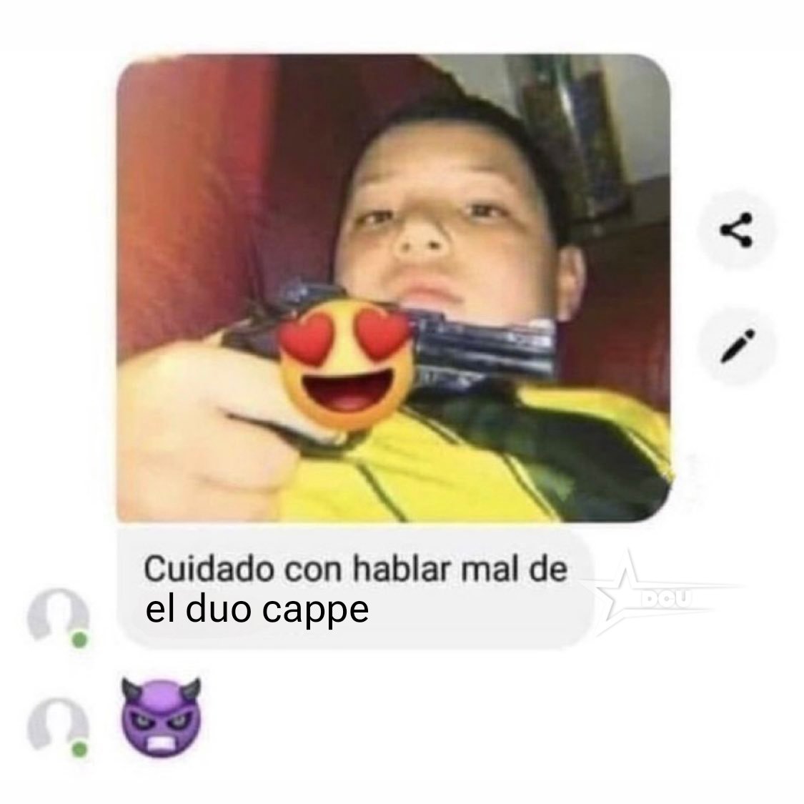 shitpost dúocappe tweet media