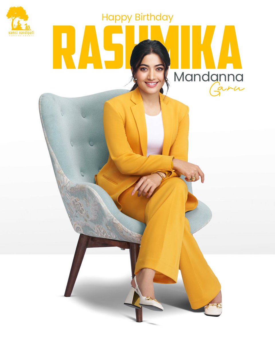 VNE_Offl's tweet photo. Happy Birthday to the finest actress and current sensation across India @iamRashmika! 🎉❤️

Wishing you a blockbuster and prosperous year ahead. May you have a blessed journey🔥

#HappyBirthdayRashmika https://t.co/PGoqDOOWiM