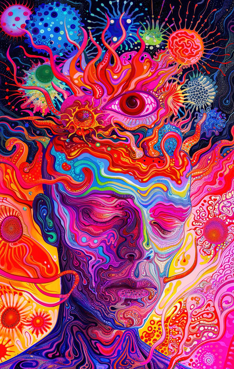 APsychedelics's tweet image. In Alignment With My Future Self by @Shroomstep 😍🤩 #trippy