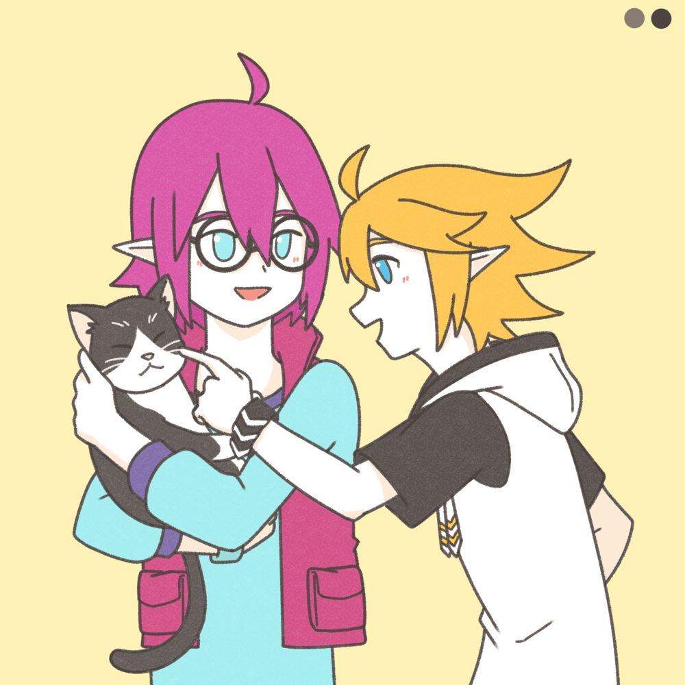 Sharing some art requests I fulfilled for Lunar New Year~ It's all Aotu World :D

#凹凸世界