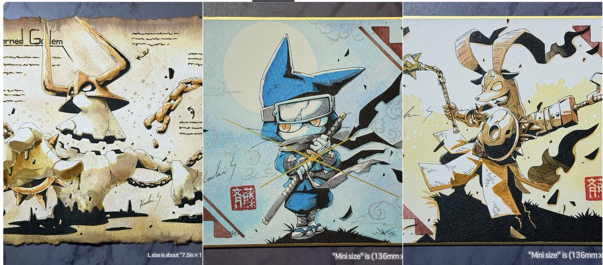 本日、"コミッション"アカウントに掲載している「オリジナル作品」×3点の抽選を行います。

作品に付けられたコメントに私からの「❤️」があれば、応募完了です。 当選された方にはメッセージを送らせていただきますので、今しばらくお待ちください。 