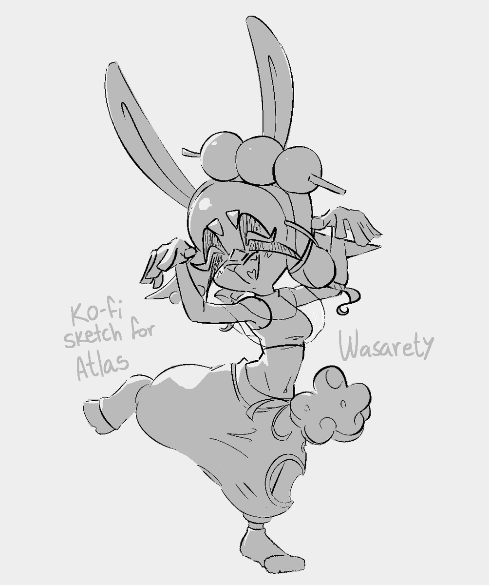 Ko-fi sketch for Atlas!