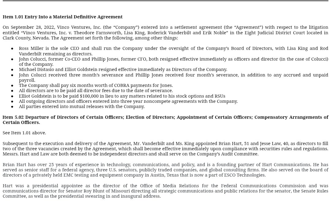 JLman3705's tweet image. Where was the "Ted's leading the company." complaint when ZVV's Zash managers were installed at Vinco or when Ted became Co-CEO? $BBIG

I get it. When you have no proof of fraud after 3 years, you grasp at anything.