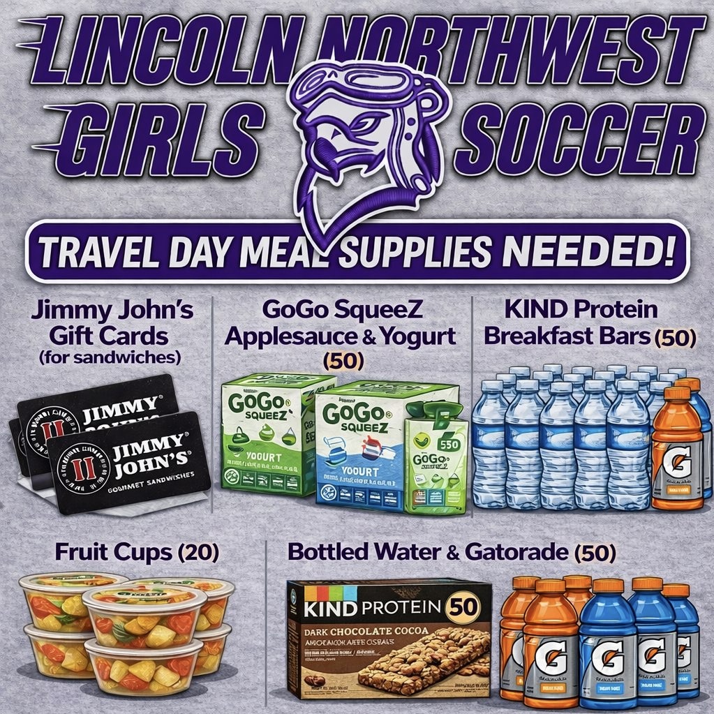 LNWGirlsSoccer's tweet photo. We are collecting items for our upcoming road games! #GoFalcons #AltaVolare https://t.co/QkhfSZODId