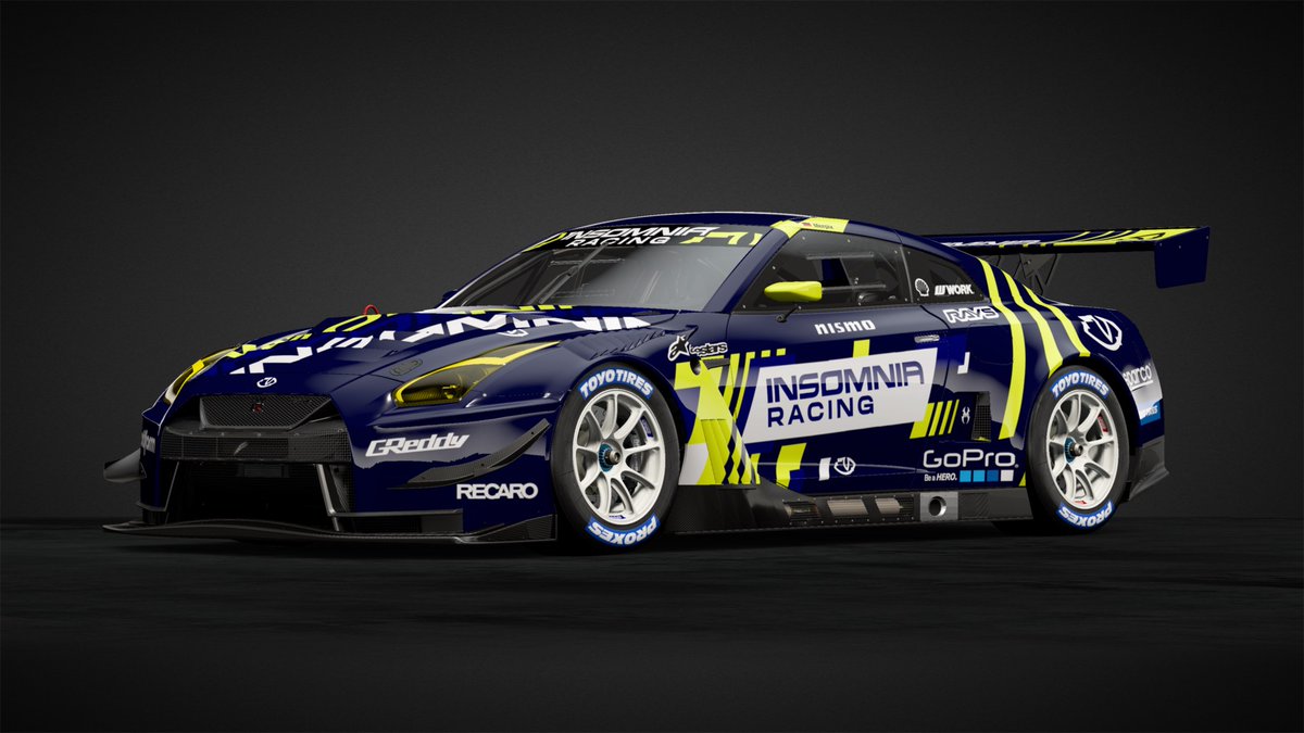 insomniagency's tweet photo. The studio has been in a Sim-Racing fever lately and we thought why not try out making liveries 👀

For a first real try, we gotta say @merpixhq &amp; @ShiinaaCore COOKED! 🔥 https://t.co/cS4rSq1pqd