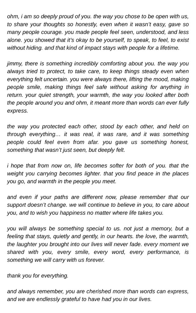 4modhttp's tweet image. to my dear jimmyohm for the last time