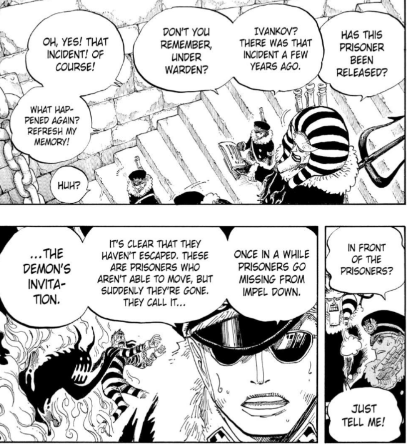 LuNaEclipse__'s tweet photo. @NamiOrigins @blueontheradio damn, wouldnt then the rumor of people accepting a "demons invitation" in impel down actually be a real thing then? and not just the Level 5.5 stuff? LMAO https://t.co/tjkSPn8zNY