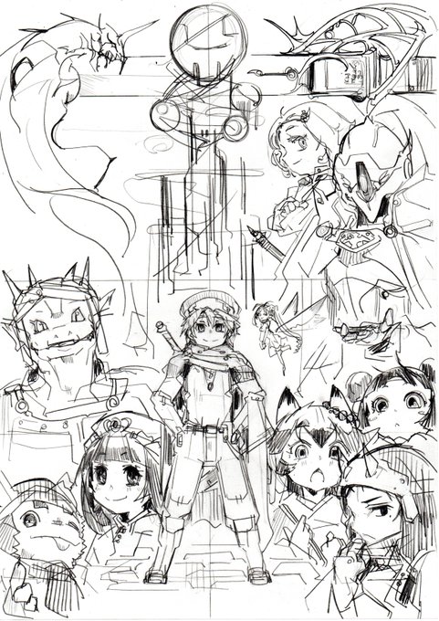 昔の感覚を思い出すために雑に落書きしてた 