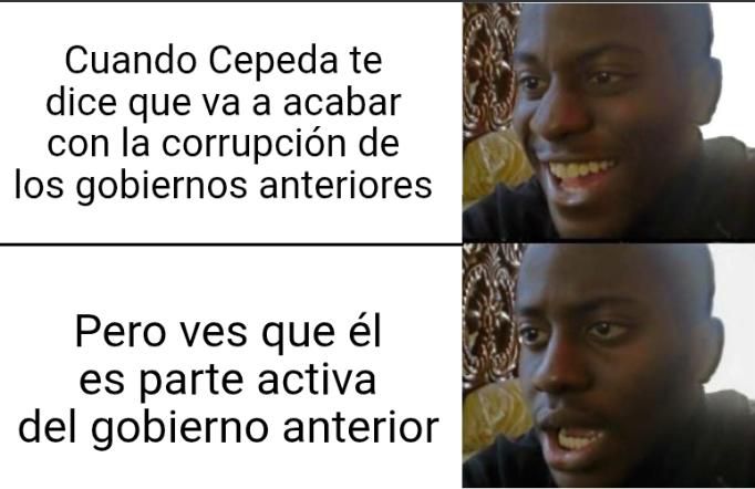 Es muy triste que para divulgar un tema tan serio uno tenga que hablar en MEME para que la masa entienda...

Cepeda el flojo...